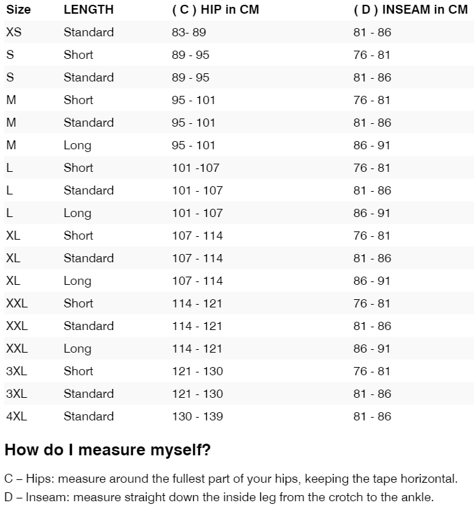Size guide